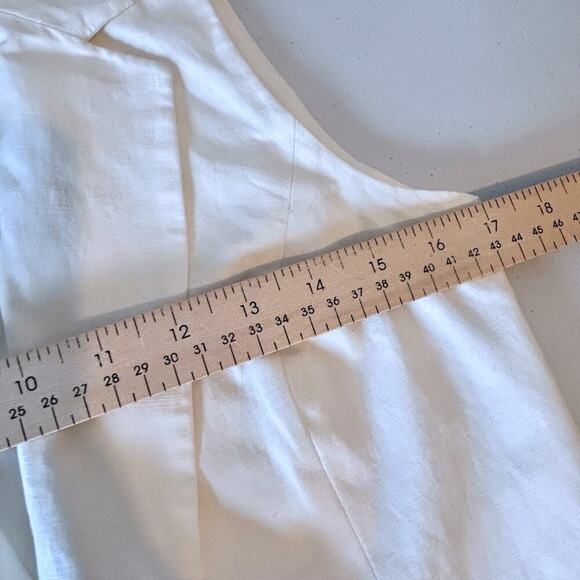 ZARA Tie Front Crop Top White Sleeveless Glam Coquette Luxury Capsule Size MED - Picture 8 of 9